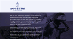 Desktop Screenshot of 1914sikhs.org