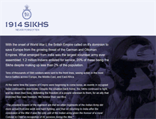 Tablet Screenshot of 1914sikhs.org